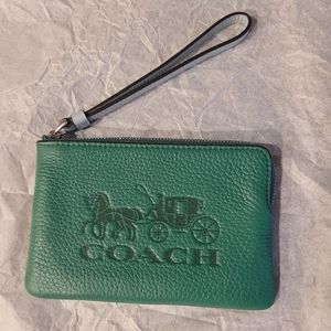 Coach Pebble Leather Wristlet NWOT